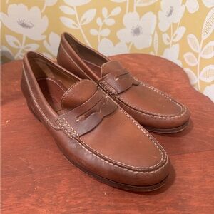 Trask Classic Brown Leather Loafers